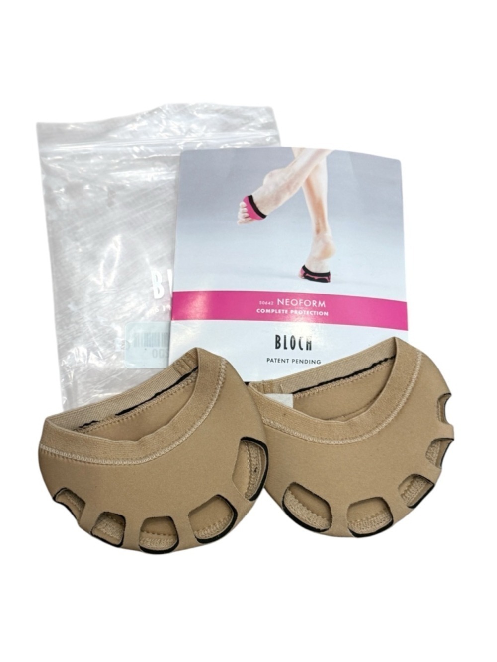 Bloch Neoform Foot Undeez Nude Dance Paws S0642L Large - Picture 2 of 4